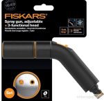   Fiskars Comfort locsolópisztoly, állítható locsolófej + 3 funkciós öntözőfej